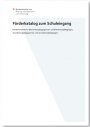 Vorschau Förderkatalog zum Schuleingang